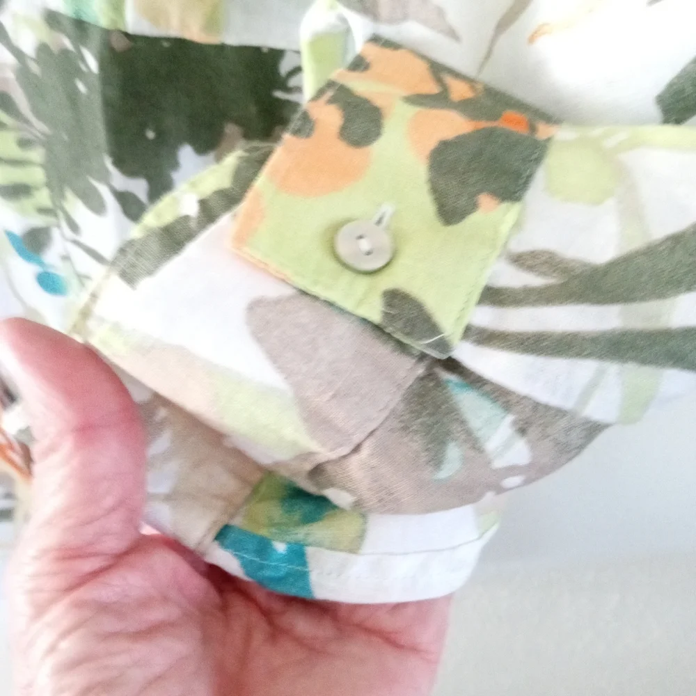 🆕 CHICO'S 100% Linen Paradise No Iron Tunic Blouse | XL (16) NWT - Picture 4 of 10